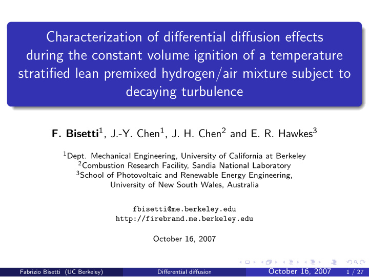 characterization of differential diffusion effects during