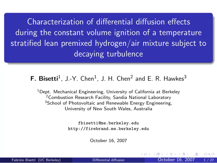 characterization of differential diffusion effects during