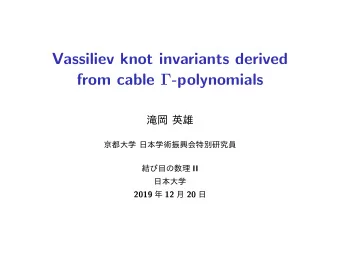 Vassiliev knot invariants derived from cable  -polynomials
