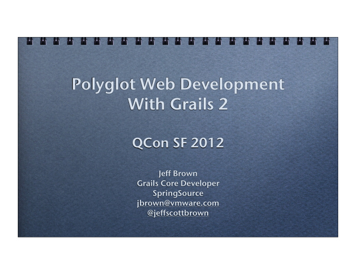 polyglot web development with grails 2
