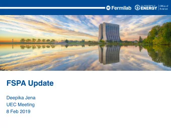 FSPA Update  Deepika Jena  UEC Meeting  8 Feb 2019  Chinese New Year  Platform is set for todays