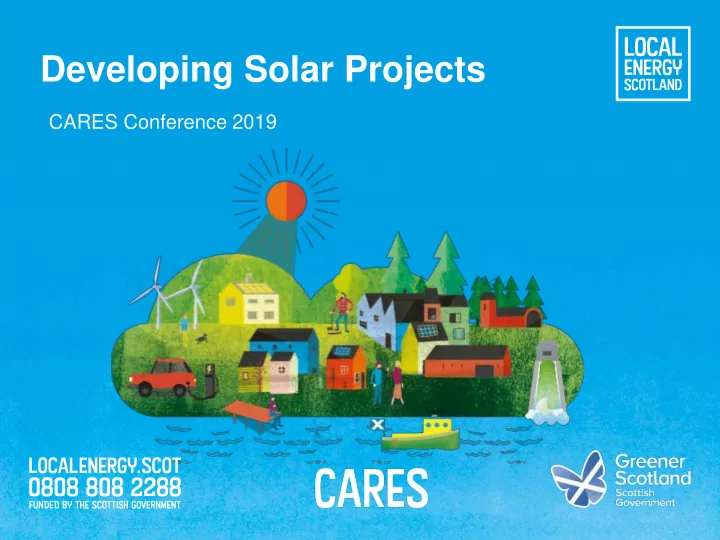 developing solar projects