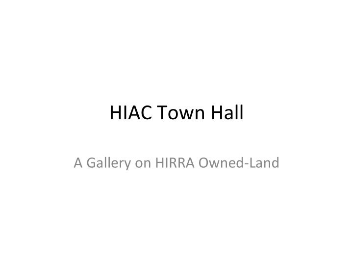 hiac town hall