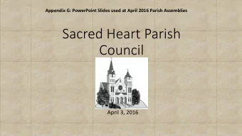 Council  April 3, 2016  Visioning Prayer  Dear Lord,  We praise and thank You for our faith