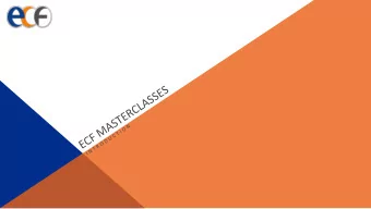 PLAN OF SESSION  There are 4 corners:  Lloyds  you will have registered for 2  Brokers