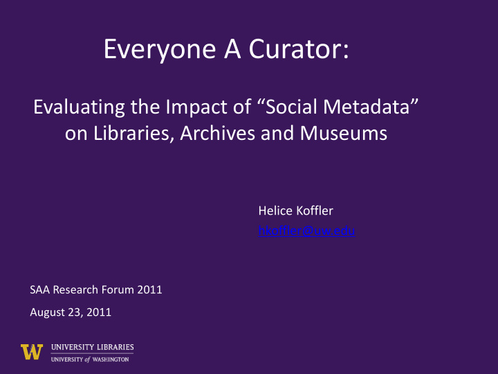 everyone a curator