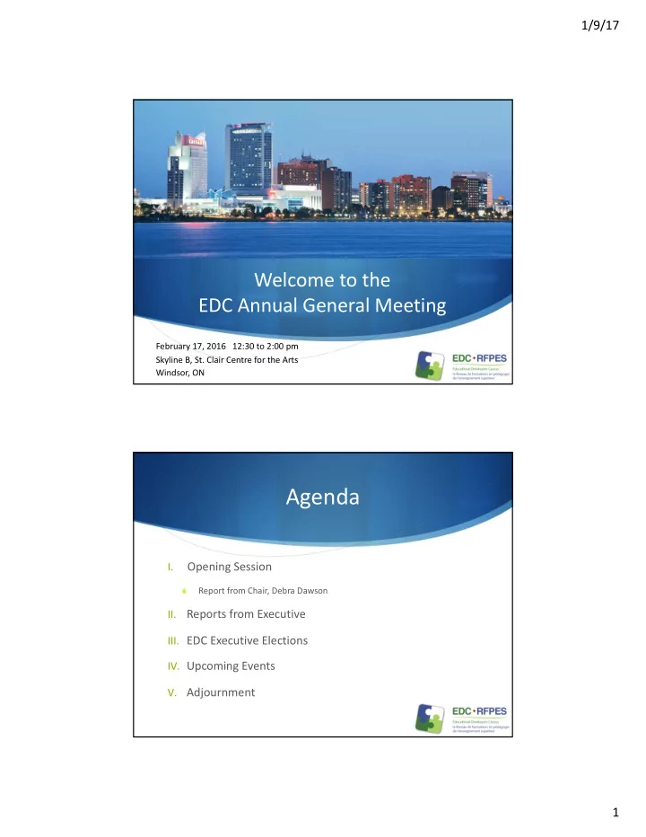 agenda