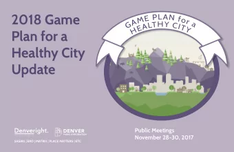 2018 Game  L  A  P  N  E  f  M  o  r  A  a  G  H  Y  T  L  C  A  I  T  E  Y  H  Plan for a  Healthy