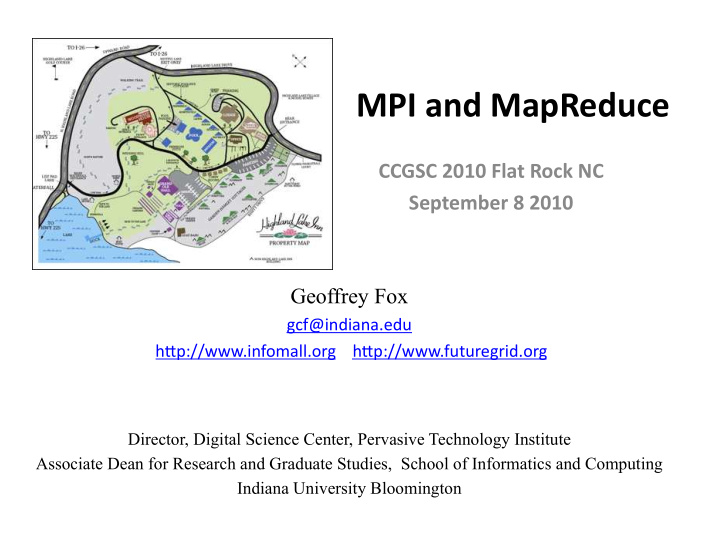 mpi and mapreduce