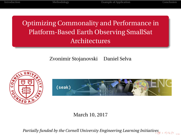 optimizing commonality and performance in platform based