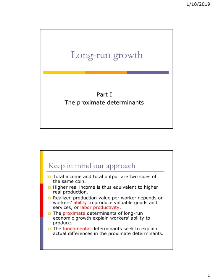 long run growth