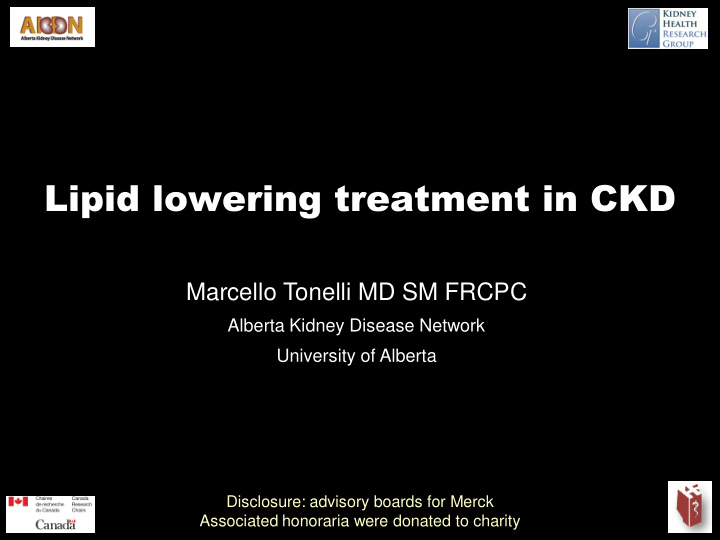 lipid lowering treatment in ckd
