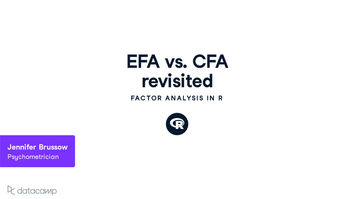 efa v s cfa re v isited