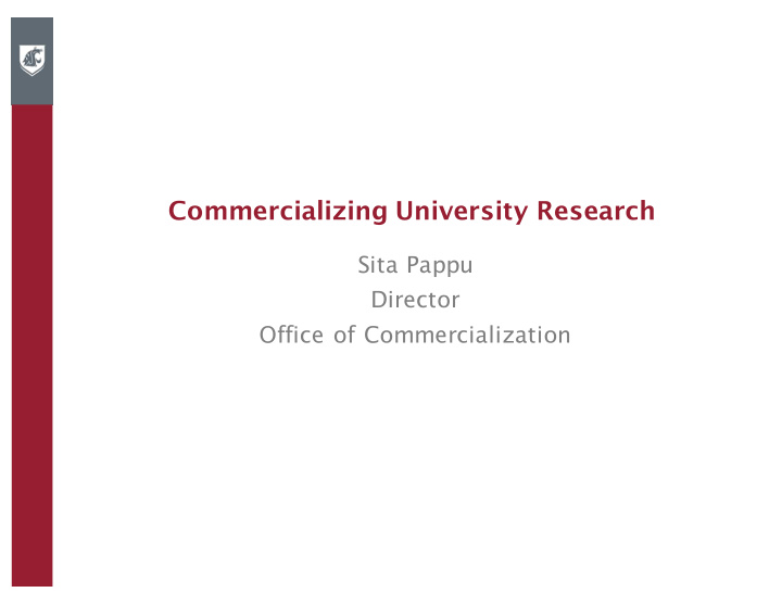 commercializing university research