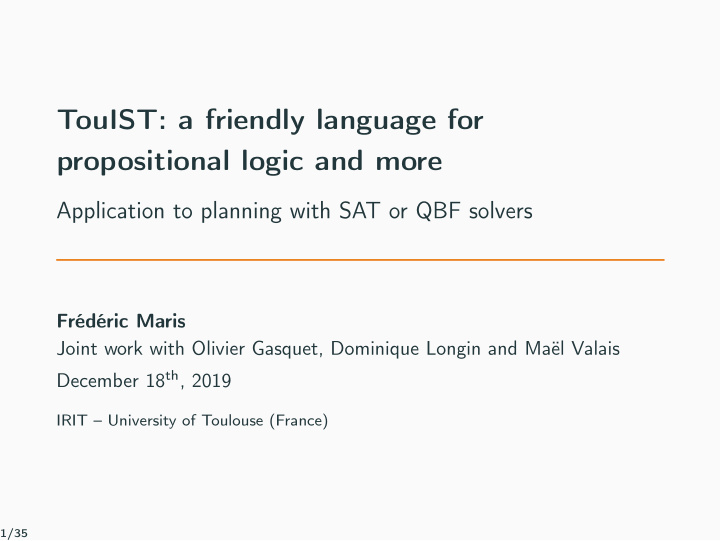 touist a friendly language for propositional logic and