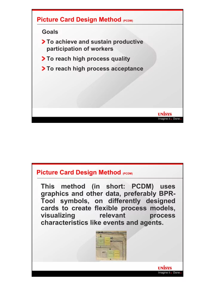 this method in short pcdm uses graphics and other data