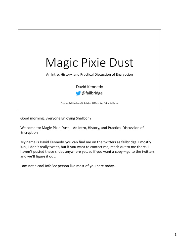magic pixie dust