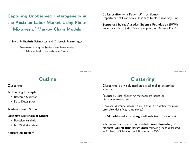 outline clustering