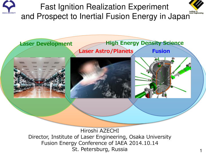 and prospect to inertial fusion energy in japan