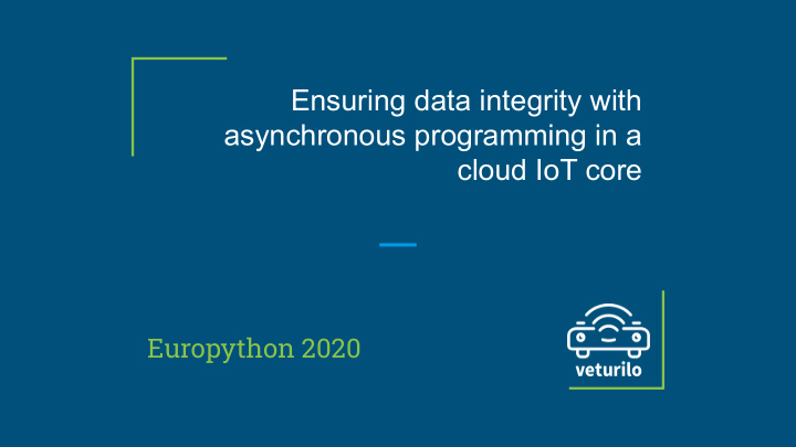 ensuring data integrity with asynchronous programming in