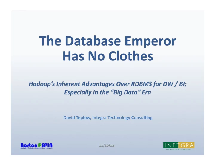 david teplow integra technology consul9ng