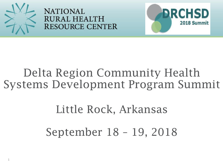 delta region community health systems development program