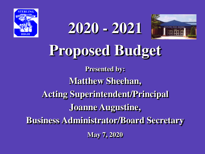 2020 2021 proposed budget