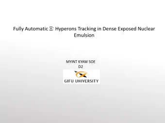 Emulsion  MYINT KYAW SOE  D2 For information of L - L &amp; X -N in S= -2 system; Double- L