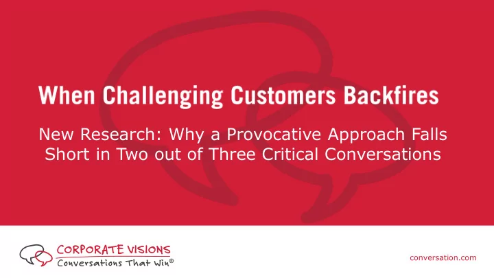 new research why a provocative approach falls short in