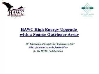 HAWC High Energy Upgrade  with a Sparse Outrigger Array  t  h  3  5  I  n  t  e  r  n  a  t  i  o