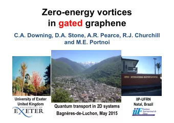 Zero-energy vortices  in gated graphene  C.A. Downing, D.A. Stone, A.R. Pearce, R.J. Churchill  and