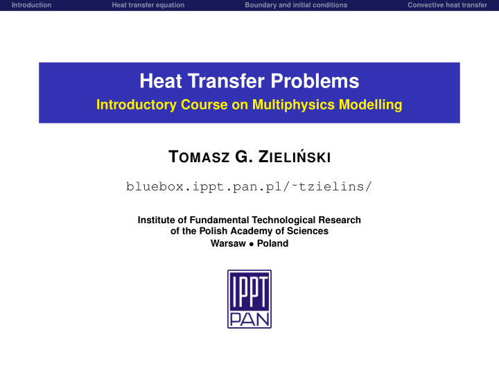 heat transfer problems