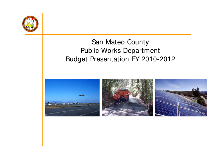 san mateo county public works department budget