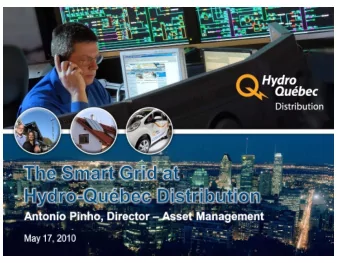 Objectives  Present the framework for the smart grid at  Hydro-Qubec Distribution.  Overview