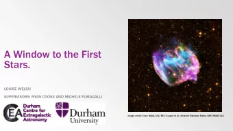 Stars.  LOUISE WELSH  SUPERVISORS: RYAN COOKE AND MICHELE FUMAGALLI  Image credit: X-ray: