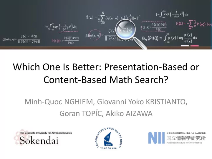 which one is better presentation based or content based