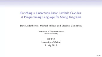 Enriching a Linear/non-linear Lambda Calculus:  A Programming Language for String Diagrams  Bert