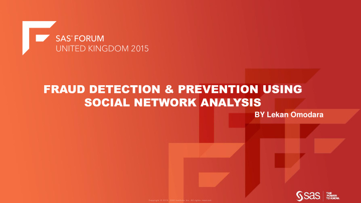 fraud detection prevention using social network analysis