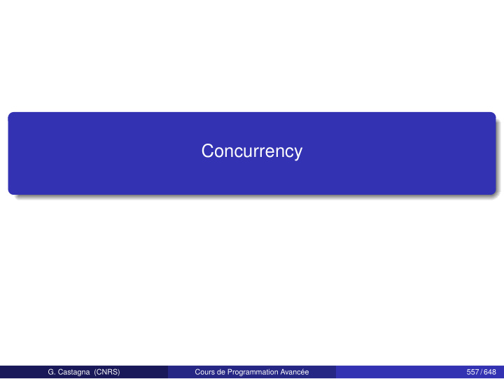 concurrency