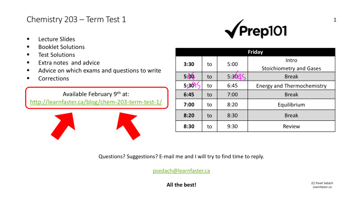 chemistry 203 term test 1