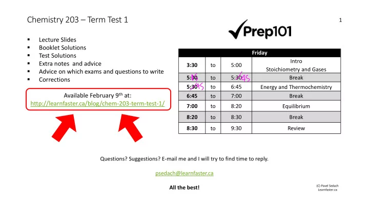 chemistry 203 term test 1