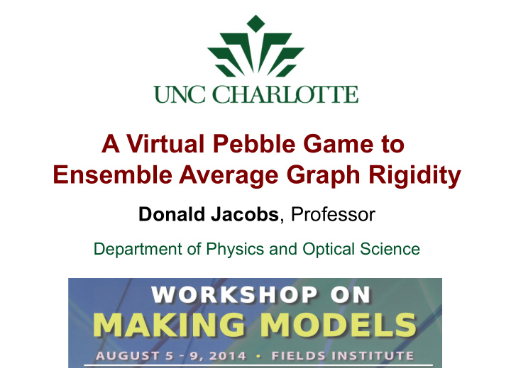 a virtual pebble game to ensemble average graph rigidity