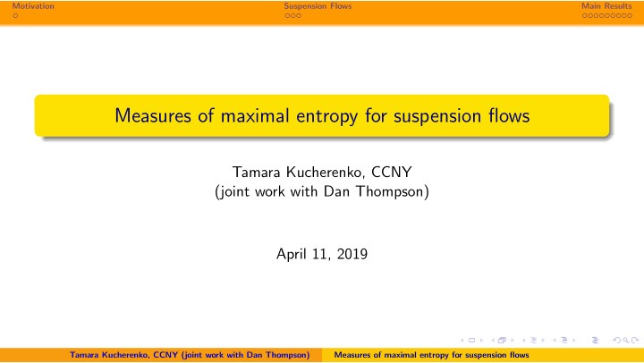 measures of maximal entropy for suspension flows