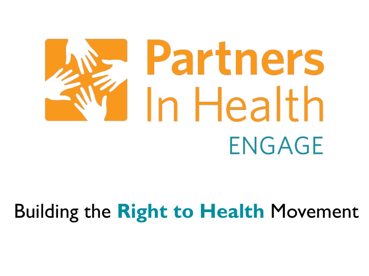 building the right to health movement writing letters