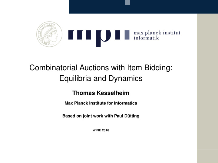combinatorial auctions with item bidding equilibria and