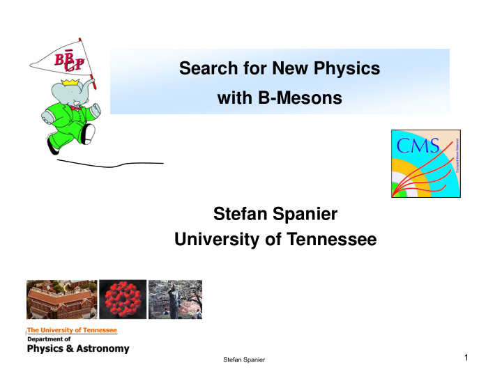 search for new physics search for new physics with b