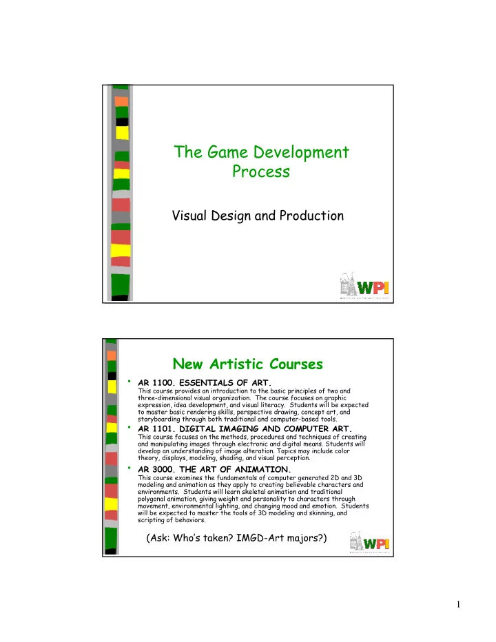 the game development process