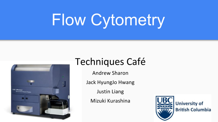 flow cytometry what is flow cytometry