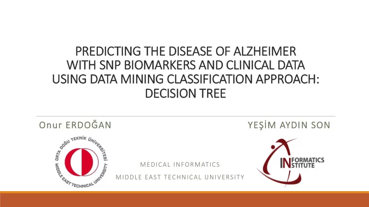 predicting predic ing t the dise he disease o se of a f