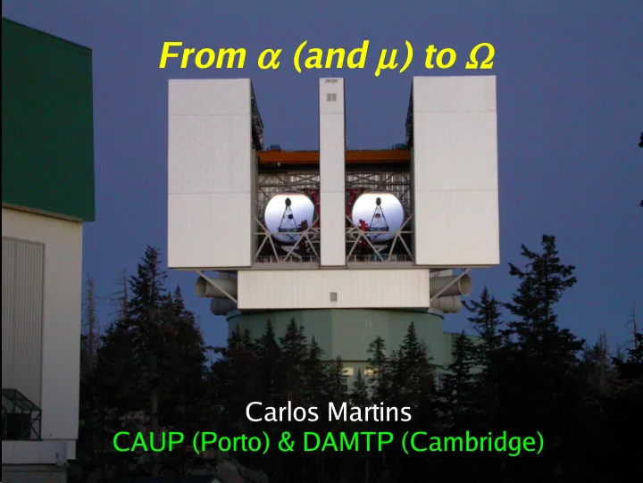 the quest for scalar fields
